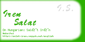 iren salat business card